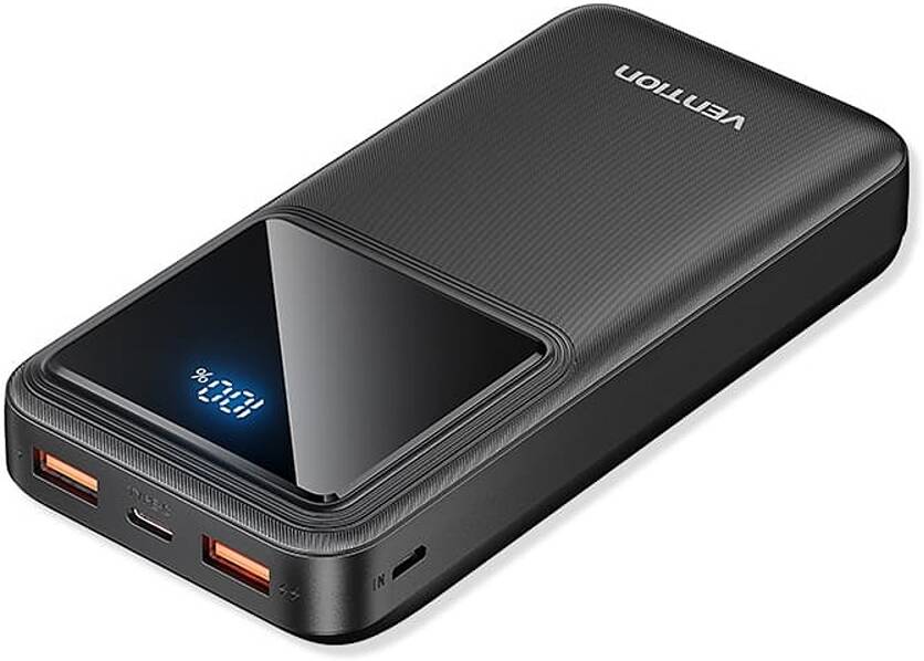 Vention 30000mAh Power Bank 2.5W Black LED Display Type3