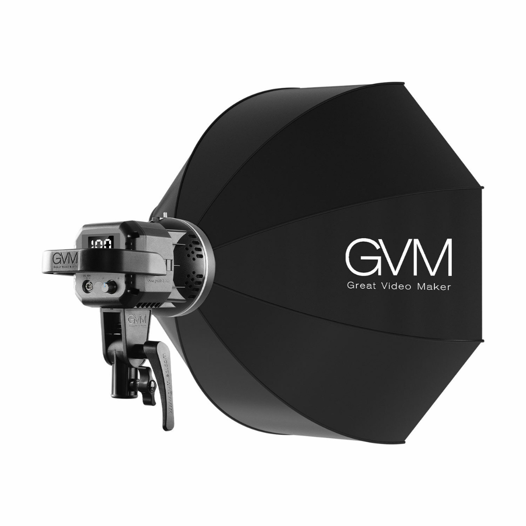 GVM P80S LED 4-Light Kit with Umbrellas, Softboxes, and Backdrops4
