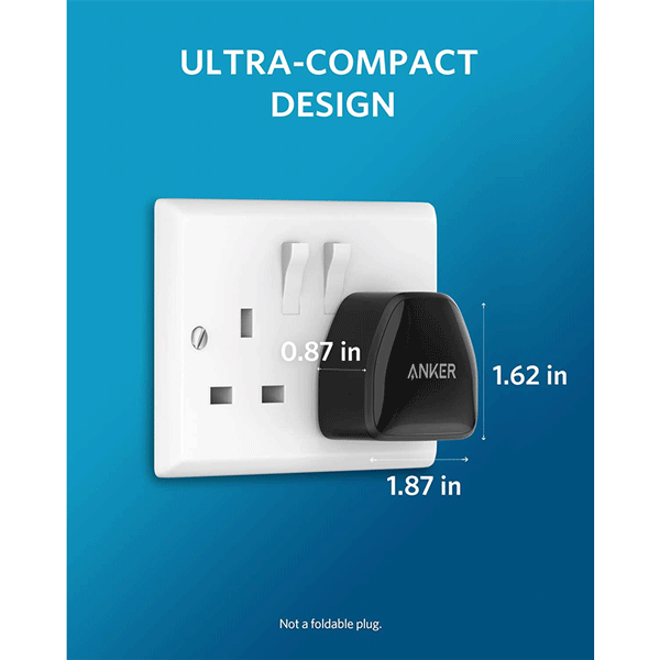 Anker Nano USB C Plug, 20W PIQ 3.0 Durable Compact Fast Charger, PowerPort III USB-C Charger 2