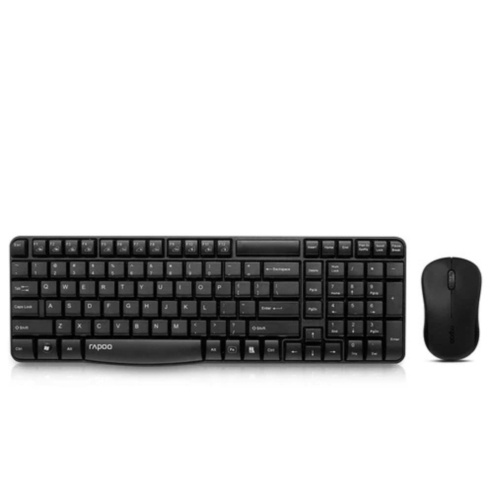 RAPOO X1810 WIRELESS KEYBOARD AND MOUSE COMBO – BLACK