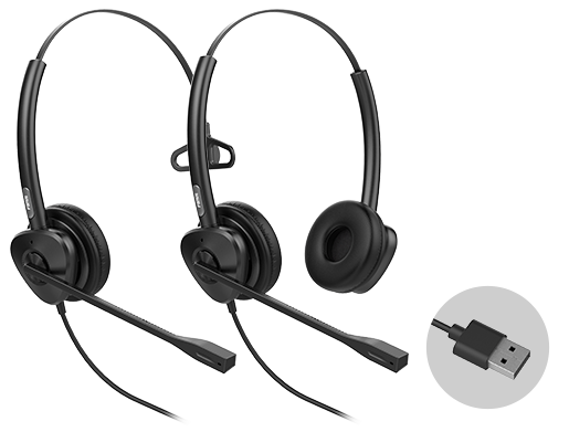 Fanvil HT302-U USB Wired Headset – Dual-Ear HD Audio4