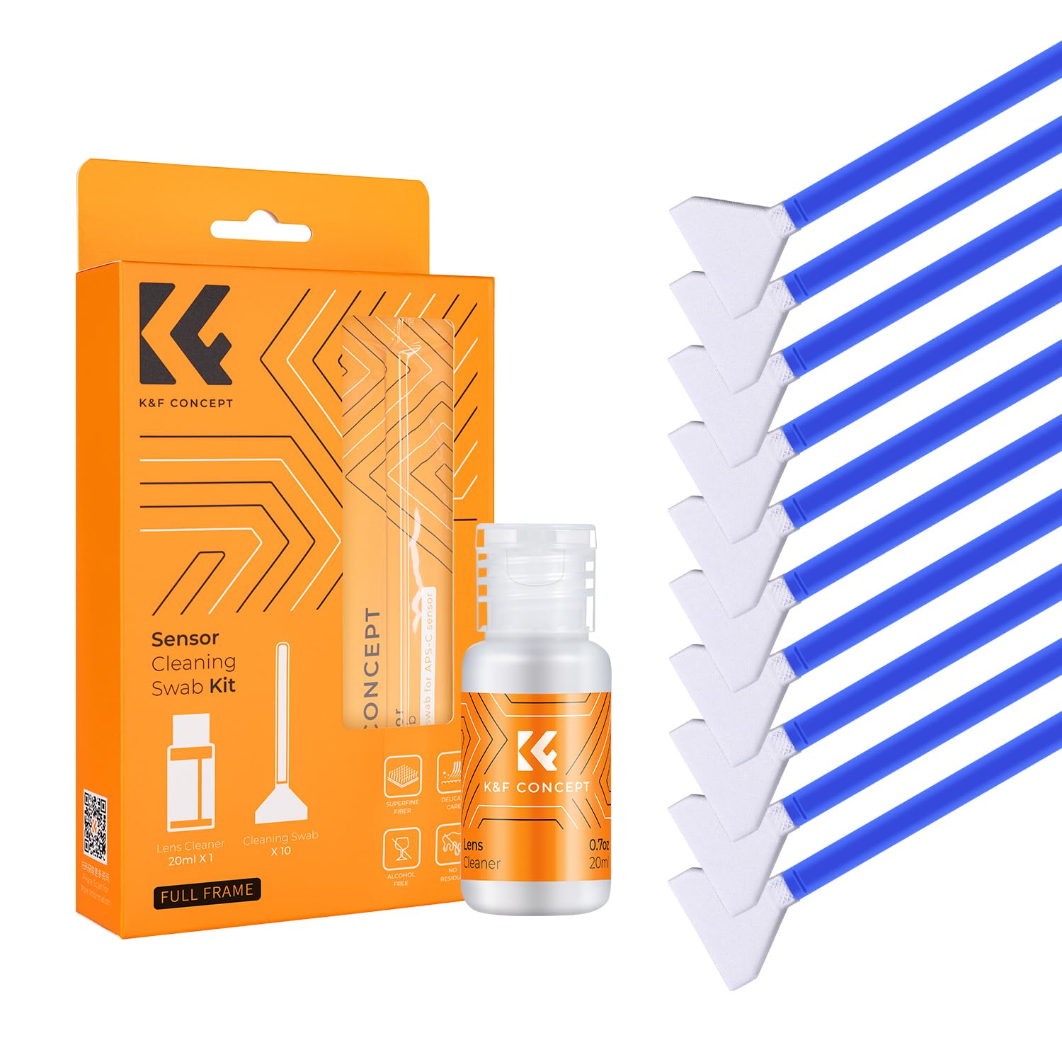 K&F Concept 24mm APS full-frame sensor cleaning swab4
