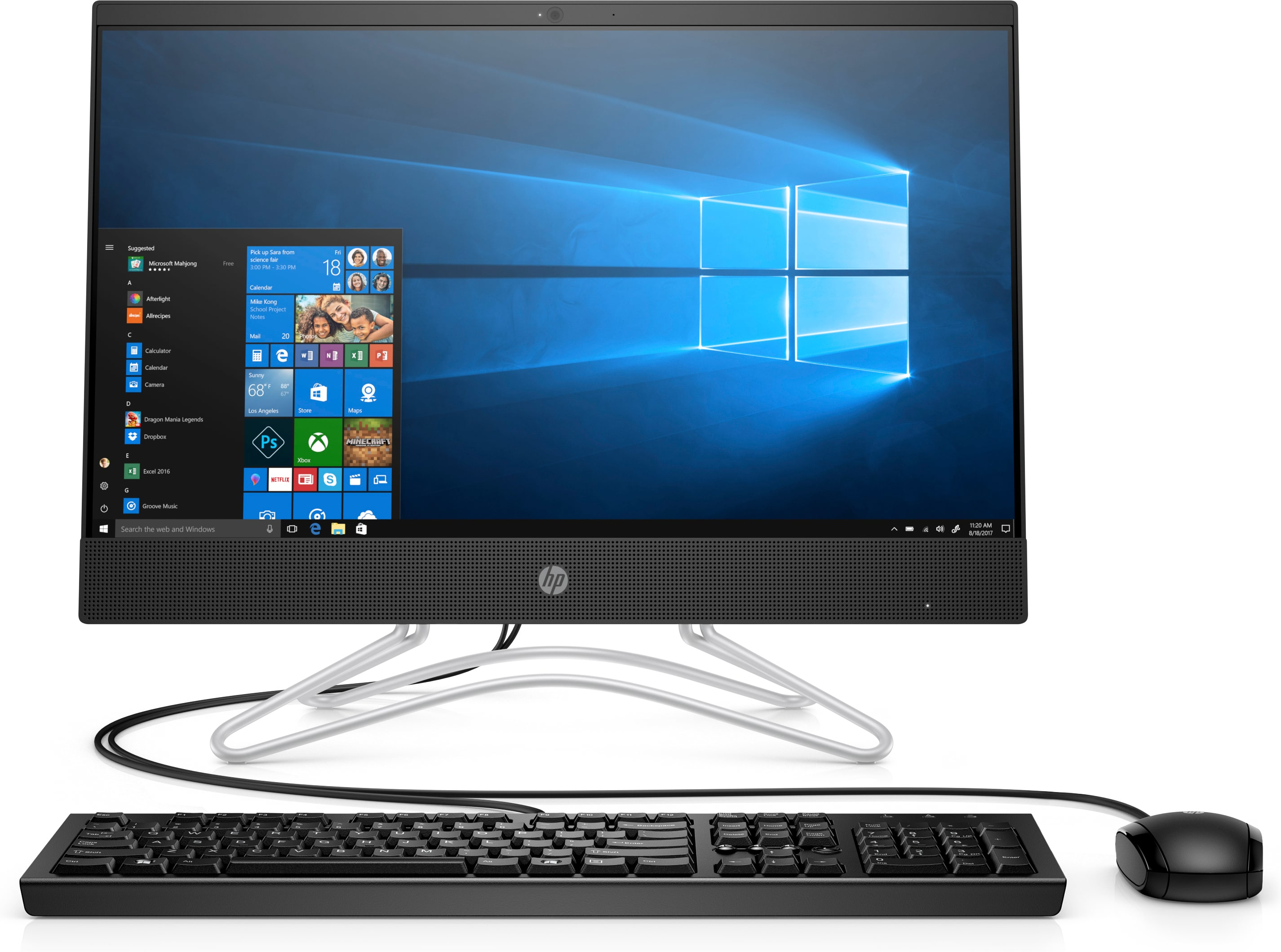HP All-in-One 22-dd1063nh PC, Core i5 1135G7, 4GB, 1TB HDD, Windows 11 Home, 21.5″ FHD, USB Keyboard and Mouse, Jet Black – 6X1M8EA