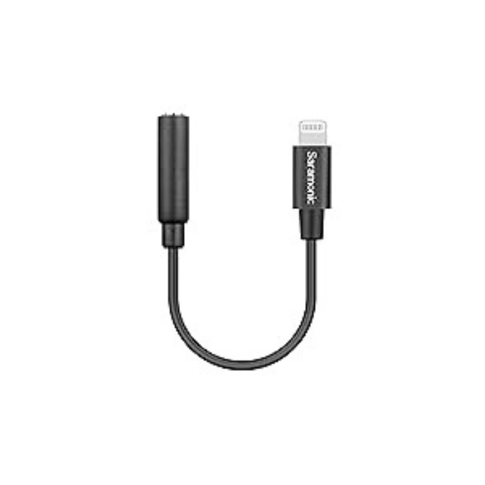 Saramonic SR-C2002 3.5mm TRRS Female to Lightning Adapter Cable for Audio to/from iPhone (3″)