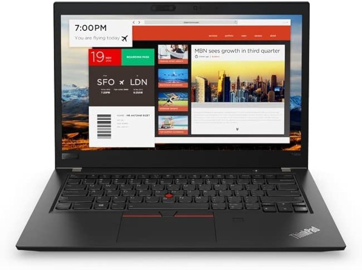 Lenovo ThinkPad T470s, 7th Gen Intel Core I5-7300U Processor, 8GB RAM, 256GB PCIe NVMe SSD 0