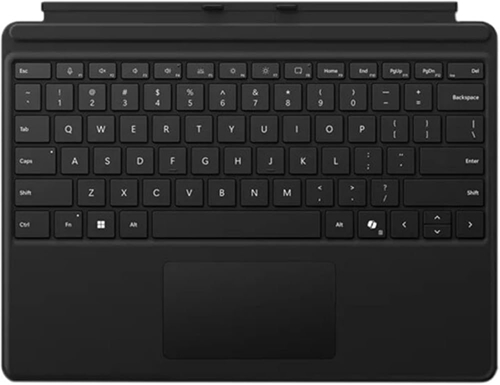 Microsoft Surface Pro keyboard 8/9/X/XI pen holder,Backlit,Black-8XA -00182