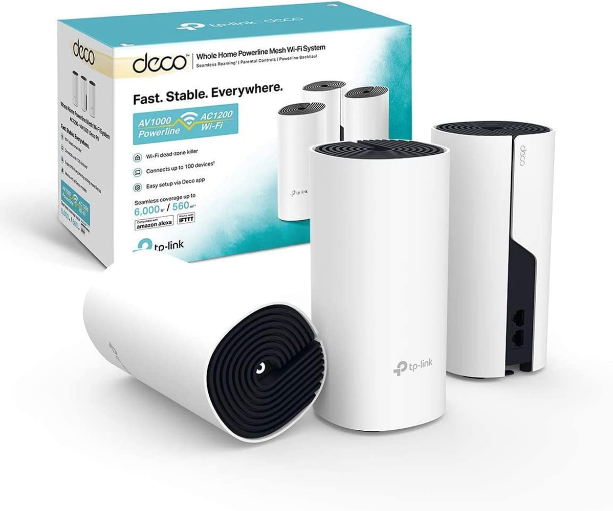 TP-Link Deco P9 AC1200 + AV1000 Whole Home Hybrid Mesh WiFi System (3 Pack) – TL-DECO P93