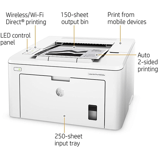 HP LaserJet Pro M203dw Wireless Laser Printer4