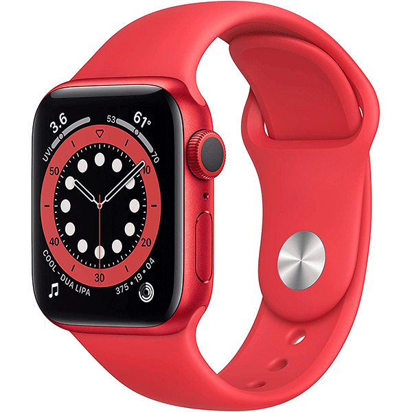 New Apple Watch Series 6 (GPS, 40mm) - (Product) RED - Aluminum Case with (Product) REDï»¿ - Sport Band0