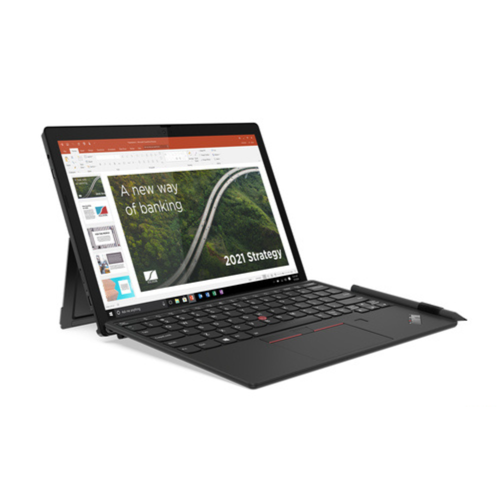 Lenovo ThinkPad X12 Detachable, Intel Core i5-1130G7, 8GB LPDDR4x 4266 (Soldered Memory), 512GB SSD M.2 2242 PCIe 3.0x4 NVMe, Windows 10 Pro, 12.3