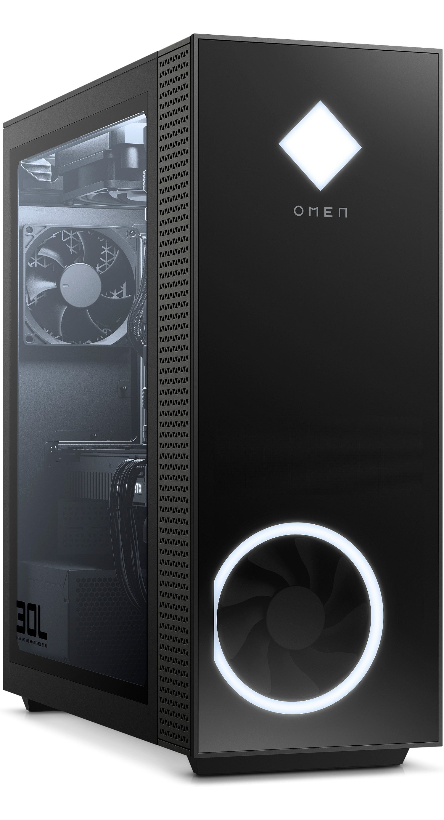 Refurbished OMEN 30L Desktop, Windows 11 Home, Intel® Core™ i7, 512TB SSD, 2TB HDD, NVIDIA® GeForce® RTX 2060 SUPER™ 8GB GPU3