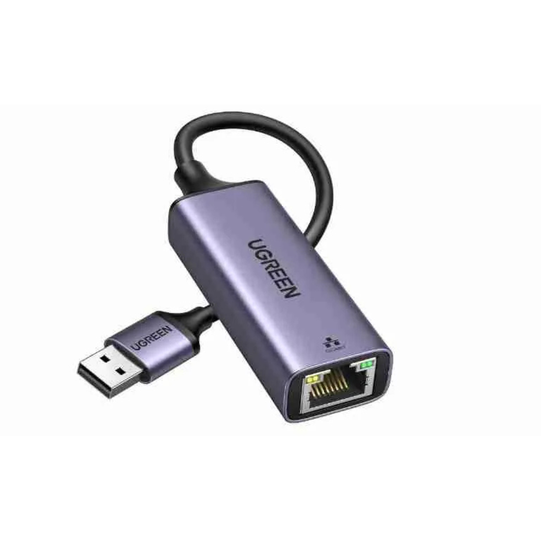 UGREEN USB-A 3.0 to RJ45 Gigabit Ethernet Adapter Aluminum Case Space Gray - CM209 (UG-50922)0