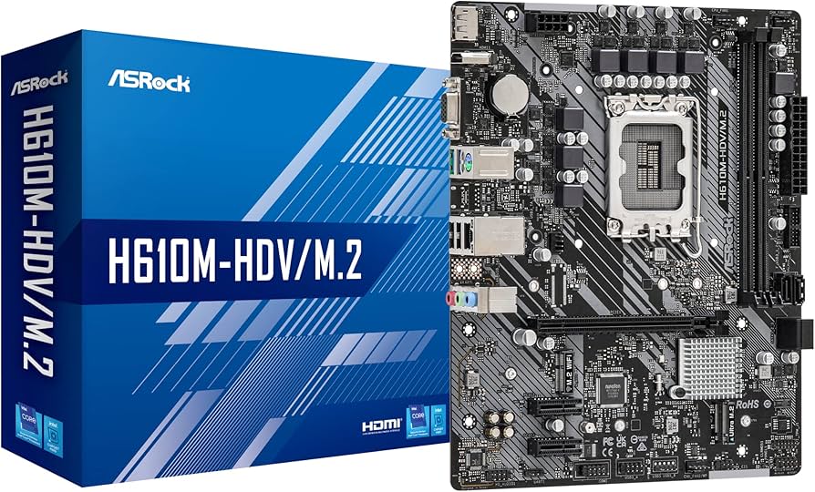 Custom Gaming Desktop PC, ASRock H610M-HDV M.2 R2.0 Motherboard, Intel Core i5-12400F Processor, DeepCool AG300 92mm CPU Air Cooler, TeamGroup T-Force Delta RGB 16GB (2x8GB) DDR4 3200MHz RAM White, MSI GeForce RTX 4060 VENTUS 2X White 8GB OC G0