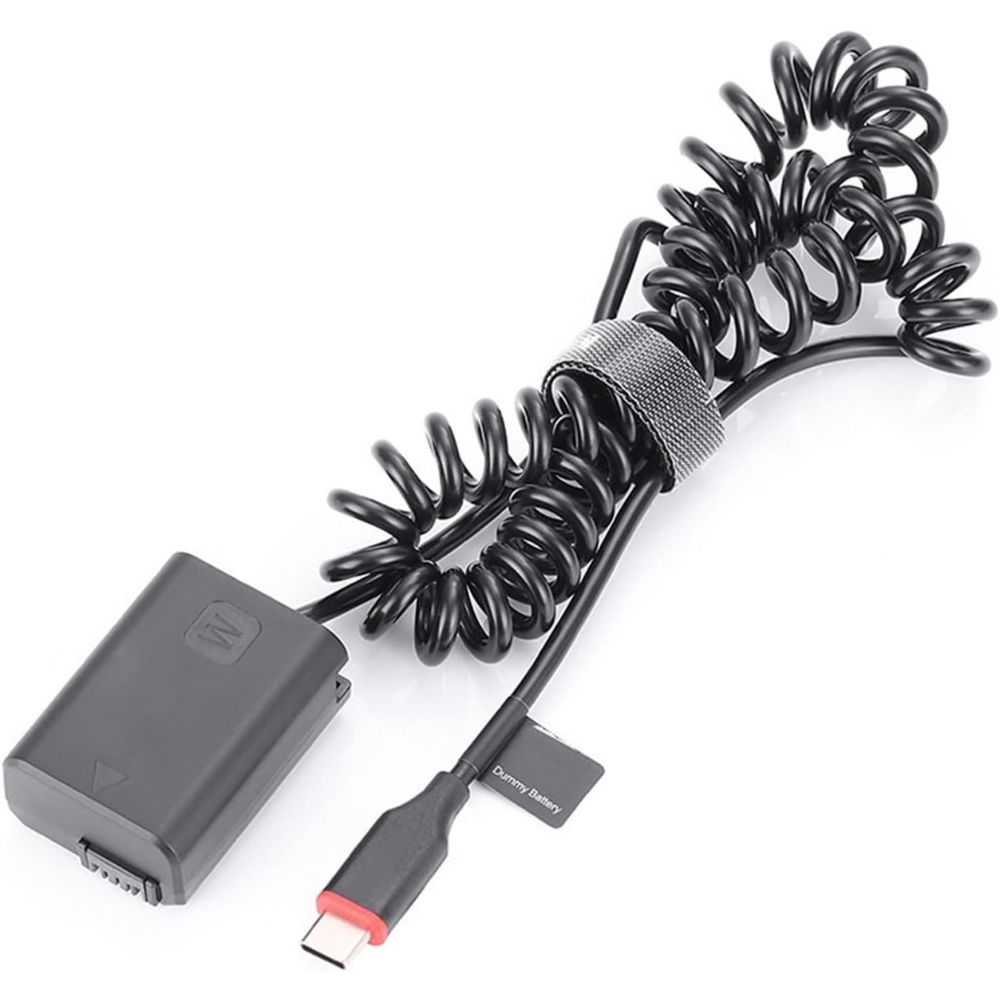 Caisi NP‑FW50 Type‑C Dummy Battery Power Adapter0