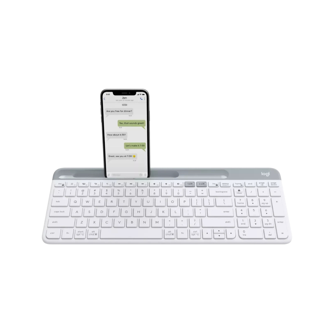 Logitech Slim Multi-Device Wireless Keyboard K580 – Off-white – 920-0106232