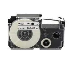 9mm*8m Black on White Byz-9we Casio Cartridge0