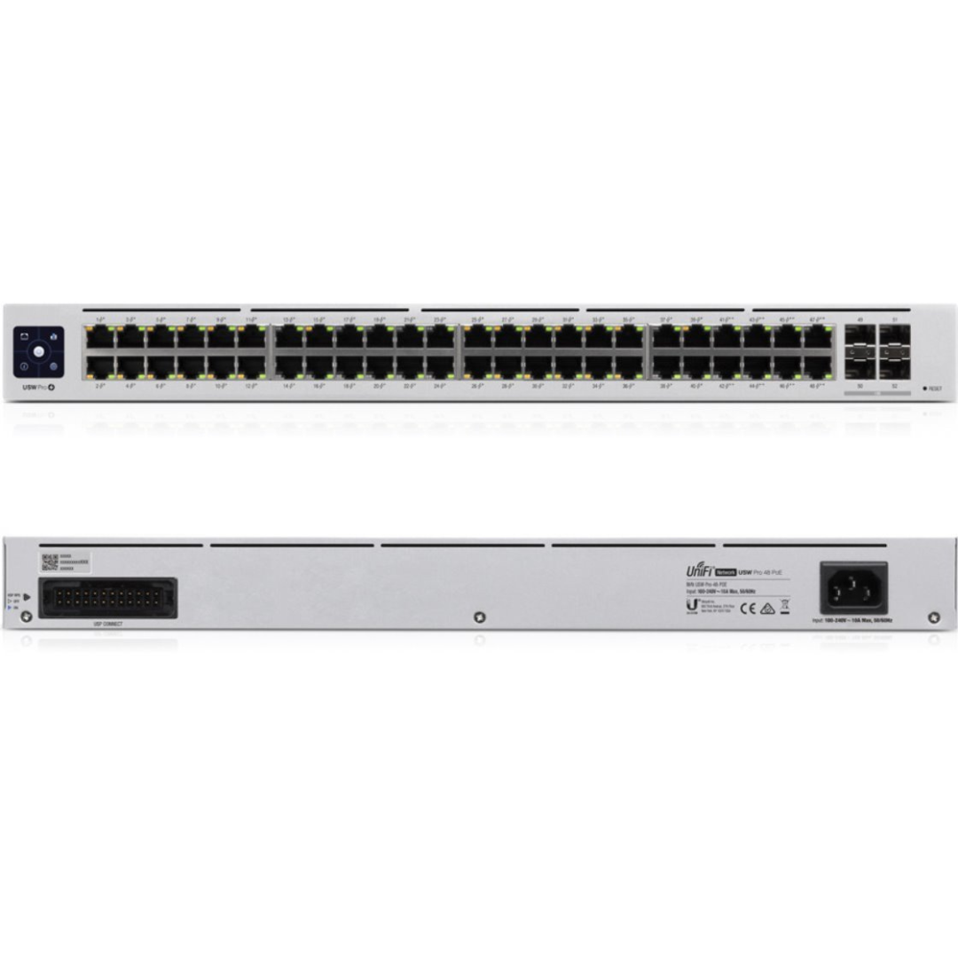 Ubiquiti Networks UniFi Pro PoE 48-Port Gigabit Managed PoE Network Switch with SFP+- USW-Pro-48-PoE4