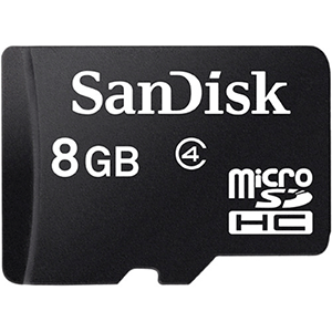 SanDisk 8GB microSDHC Memory Card Class 4 With SD Adapter (sdsdqm-008g-b35A)