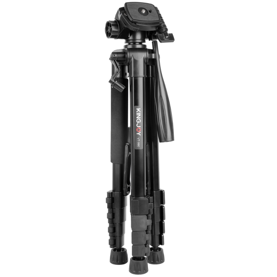 Kingjoy VT-850 LightWeight Photo And Video Tripod Stand With Phone Holder0