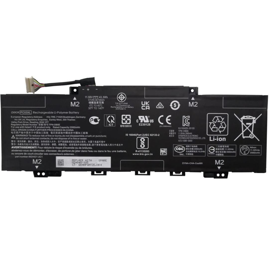 43.3Wh HP M24648-006 battery- PC03XL2
