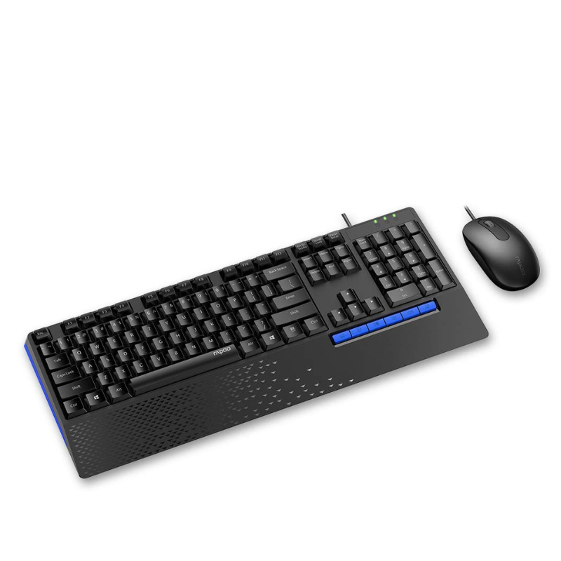 Rapoo Wired Optical Mouse & Keyboard Combo NX20003