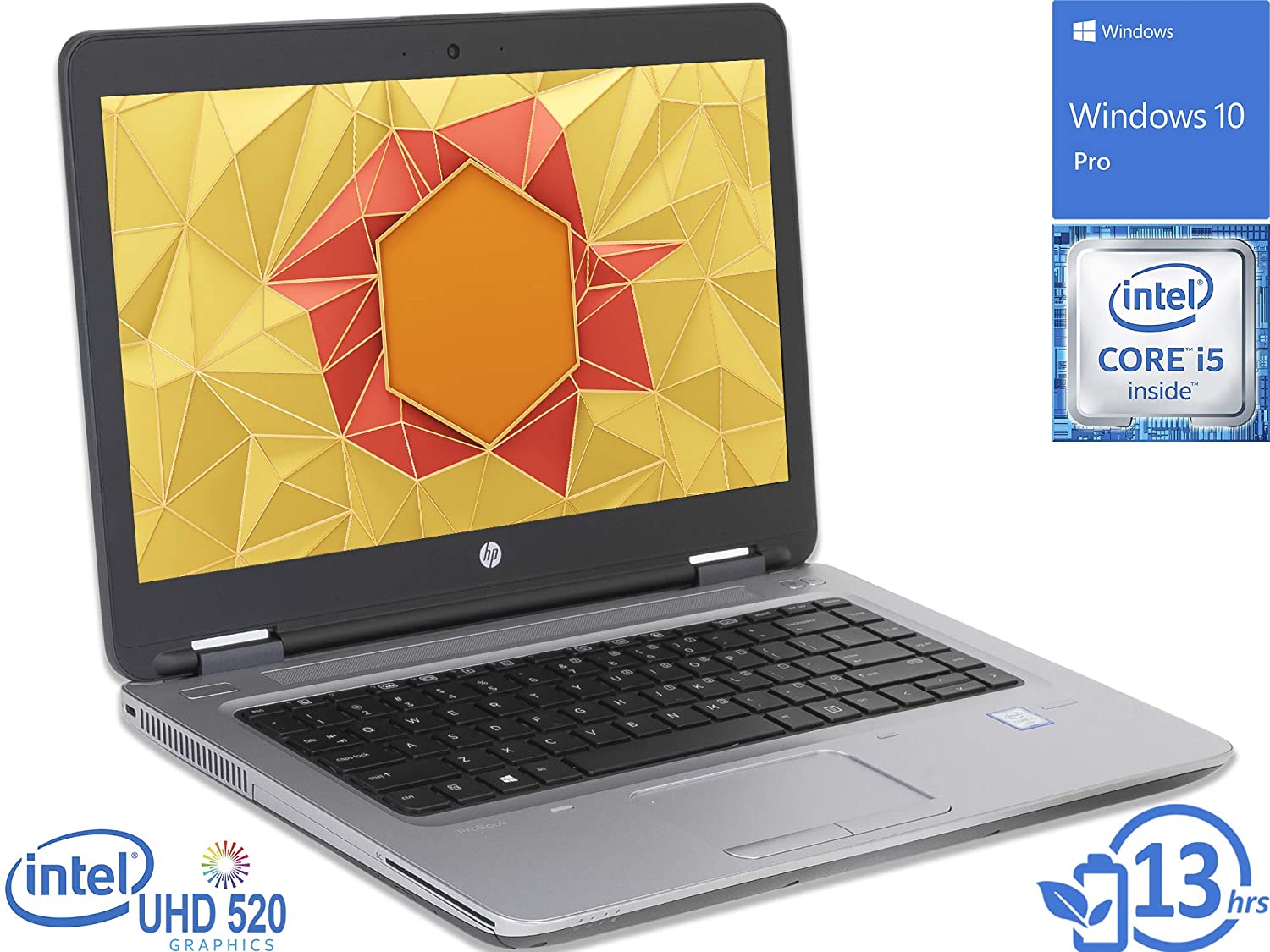 HP ProBook 640 G2 Laptop, 14 Inch FHD Display, Intel Core i5-6300U Upto 3.0GHz, 8GB RAM, 128GB NVMe SSD, DVDRW, DisplayPort, Thunderbolt, Wi-Fi, Bluetooth, Windows 10 Pro0