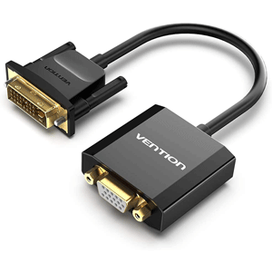 VENTION DVI-D (24+1) Male to VGA Female Adapter Supporting 60Hz and 3D for DVI systems to connect to VGA displays