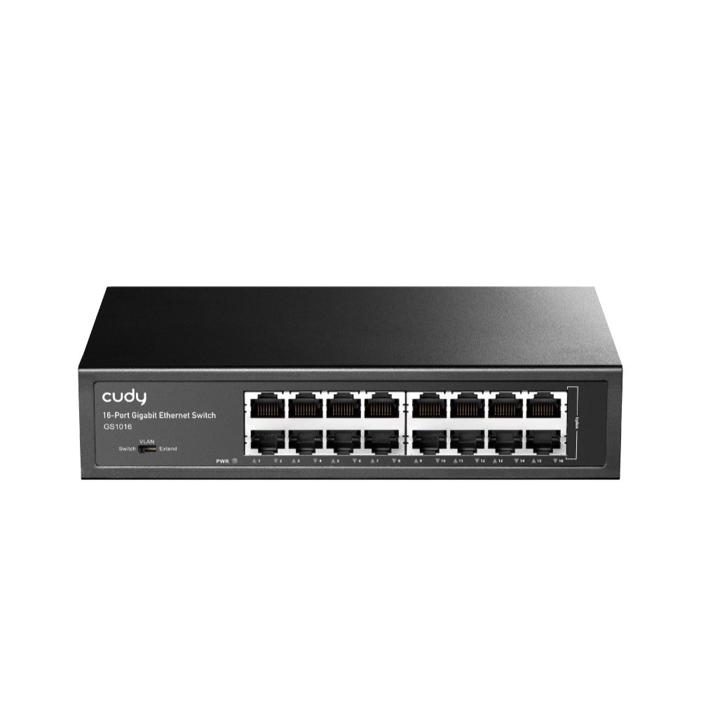 CUDY 16-PORT Gigabit Ethernet (10/100/1000)metal switch