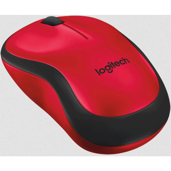 Logitech Wireless Mouse Silent M220 - Red (910-004880)4