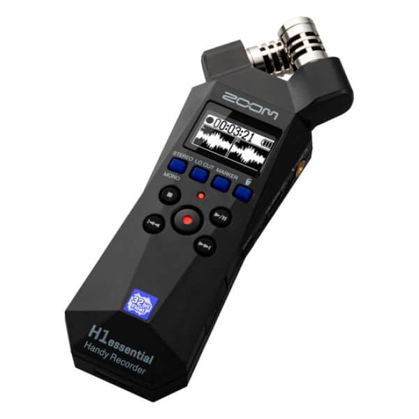 Zoom H1essential 2-Track 32-Bit Float Portable Audio Recorder3