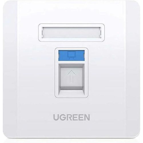 UGREEN Single-Port Wall Plate White - NW144-UG-80180