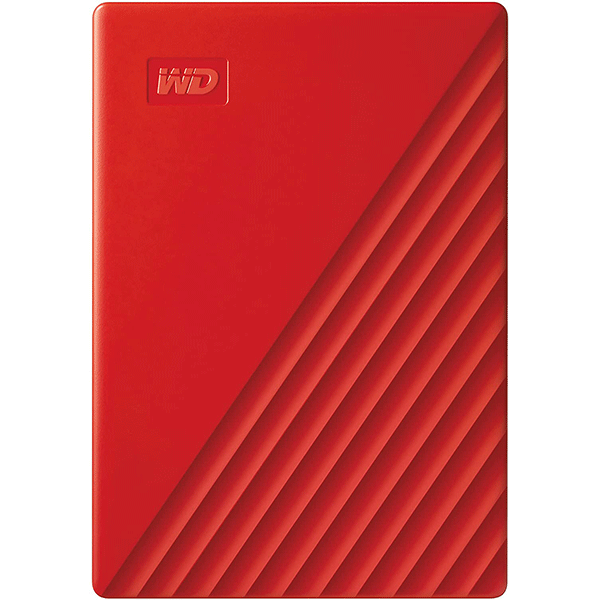 WD 2TB My Passport Portable External Hard Drive HDD, USB 2.0 Compatible, Red - WDBYVG0020BRD-WESN2