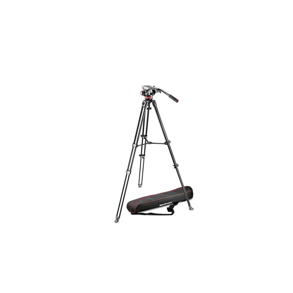 MANFROTTO MVT502AM VIDEO TRIPOD WITH MVH500 FLUID HEAD AND MIDDLE SPREADER