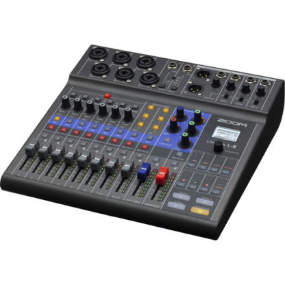 Zoom LiveTrak L-8 Portable 8-Channel Digital Mixer and Multitrack Recorder3