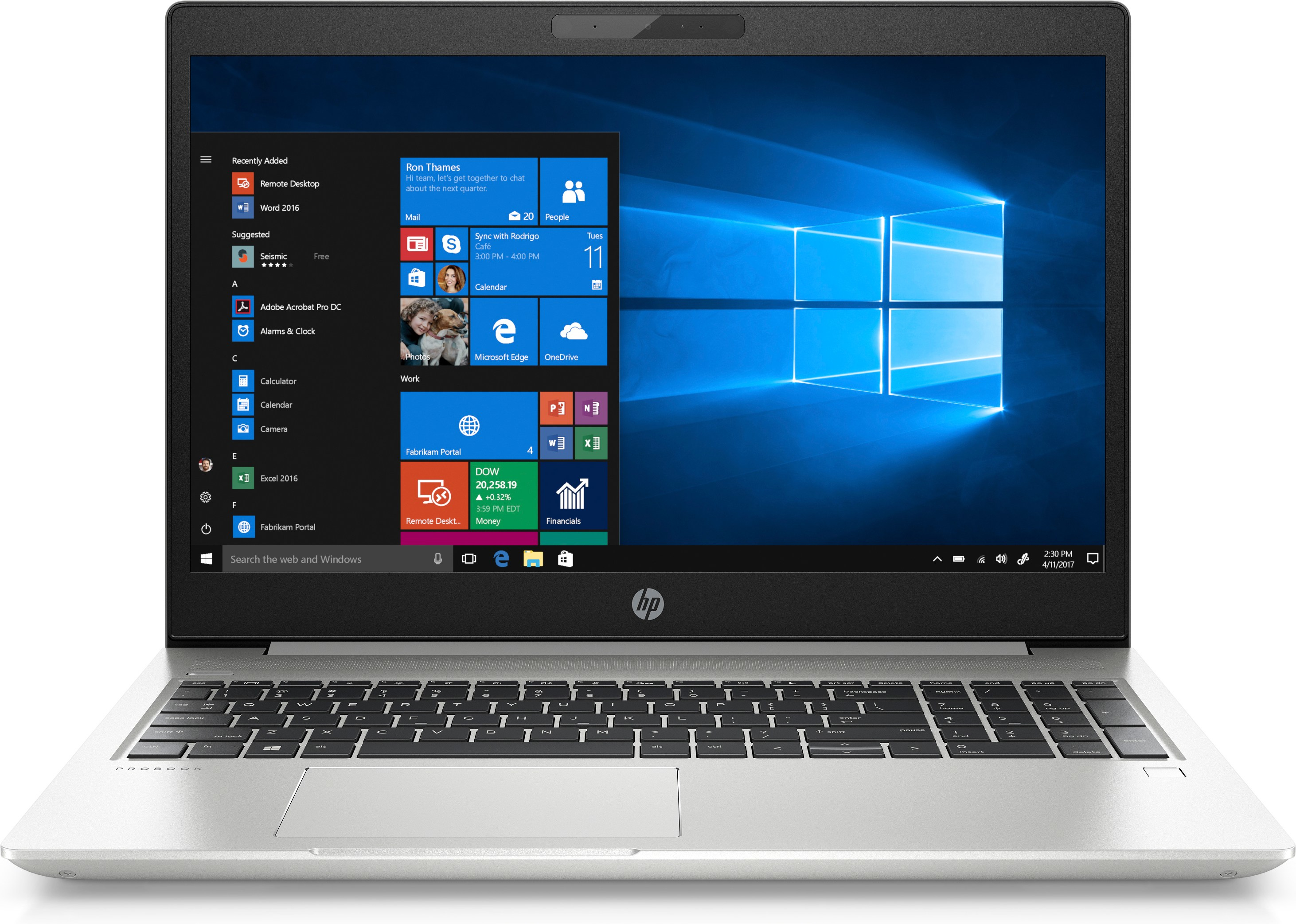 HP ProBook 450 G6 :Intel® Core™ i7-8565U 8 GB DDR4-SDRAM 256 GB SSD Wi-Fi 5 (802.11ac) Windows 10 Pro2