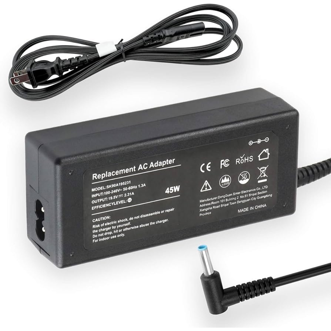 45W HP Notebook 14-bs548tu 2EG02PA AC Adapter Charger + Cord2