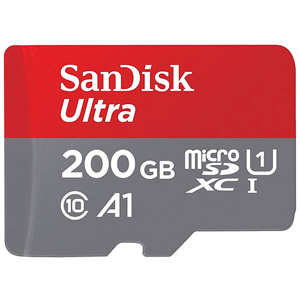 SanDisk MicroSD CLASS 10 98MBPS 200GB W/O ADAPTER, (SDSQUAR-200G-GN6MN)