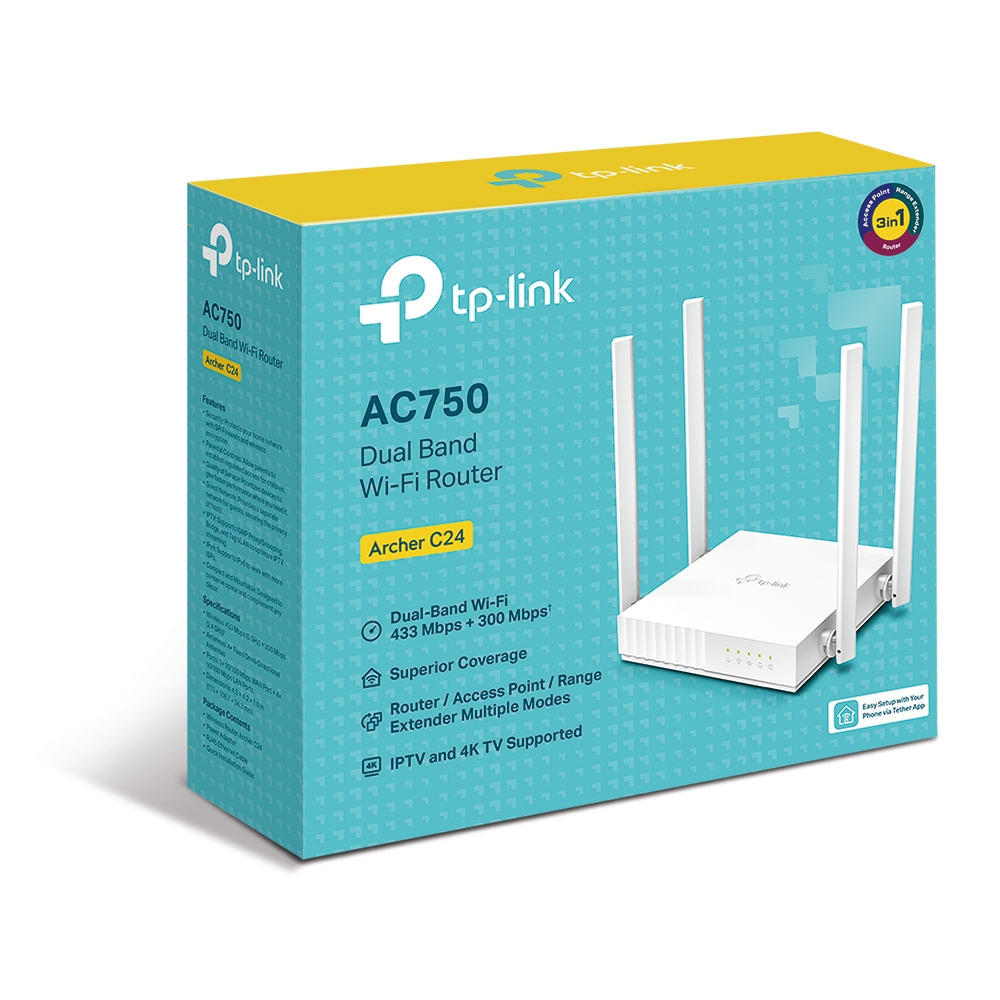 TP-Link AC750 Wireless Dual Band Router - TL-ARCHER C244
