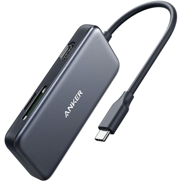 Anker USB C Hub, 5-in-1 USB C Adapter, with 4K USB C to HDMI, SD and microSD Card Reader, 2 USB 3.0 Ports4