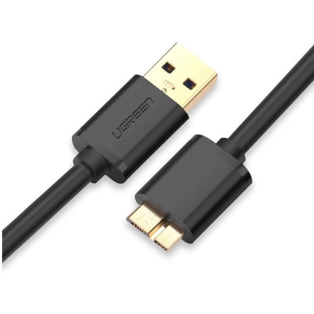UGREEN USB-A 3.0 to Micro USB 3.0 Male Cable 0.5m (Black) – UG-108404