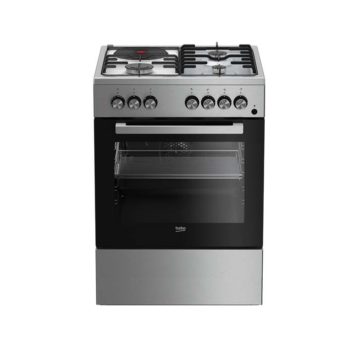 Beko FSET63110DX 60CM Freestanding Cooker – Stainless Steel0
