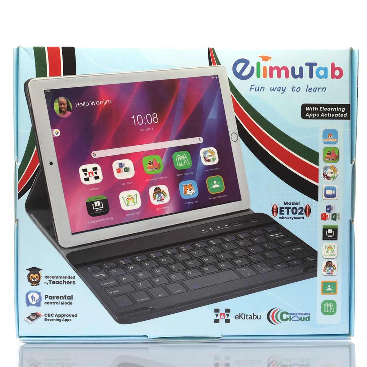 Elimutab ET02 2GB Memory 32GB Storage Educational Tablet Android 8.1 10.1 inch (1280 x 800) Display0