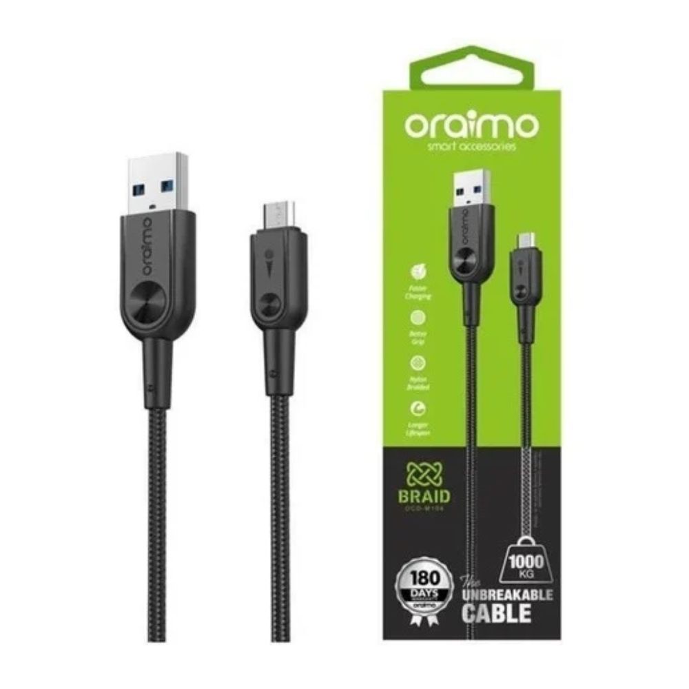 Oraimo OCD-M56 Data Cable 2 Meter Fast Charging 5V/2A Micro USB