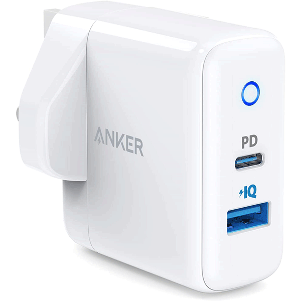 Anker Wall Charger USB C, 30W 2-Port Compact USB C Charger with 18W Power Delivery and 12W PowerIQ, PowerPort PD 2 4