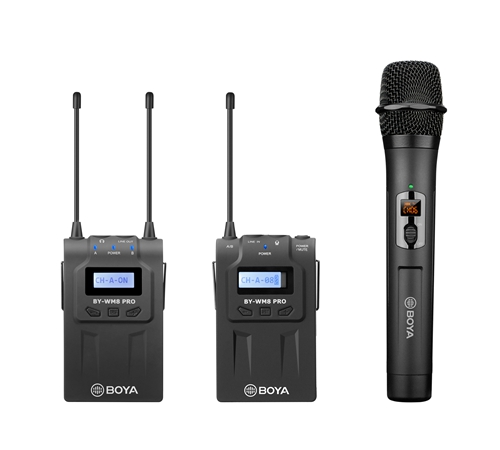 BOYA BY-WM8 PRO-K4 UHF Dual-Channel Wireless Microphone System2