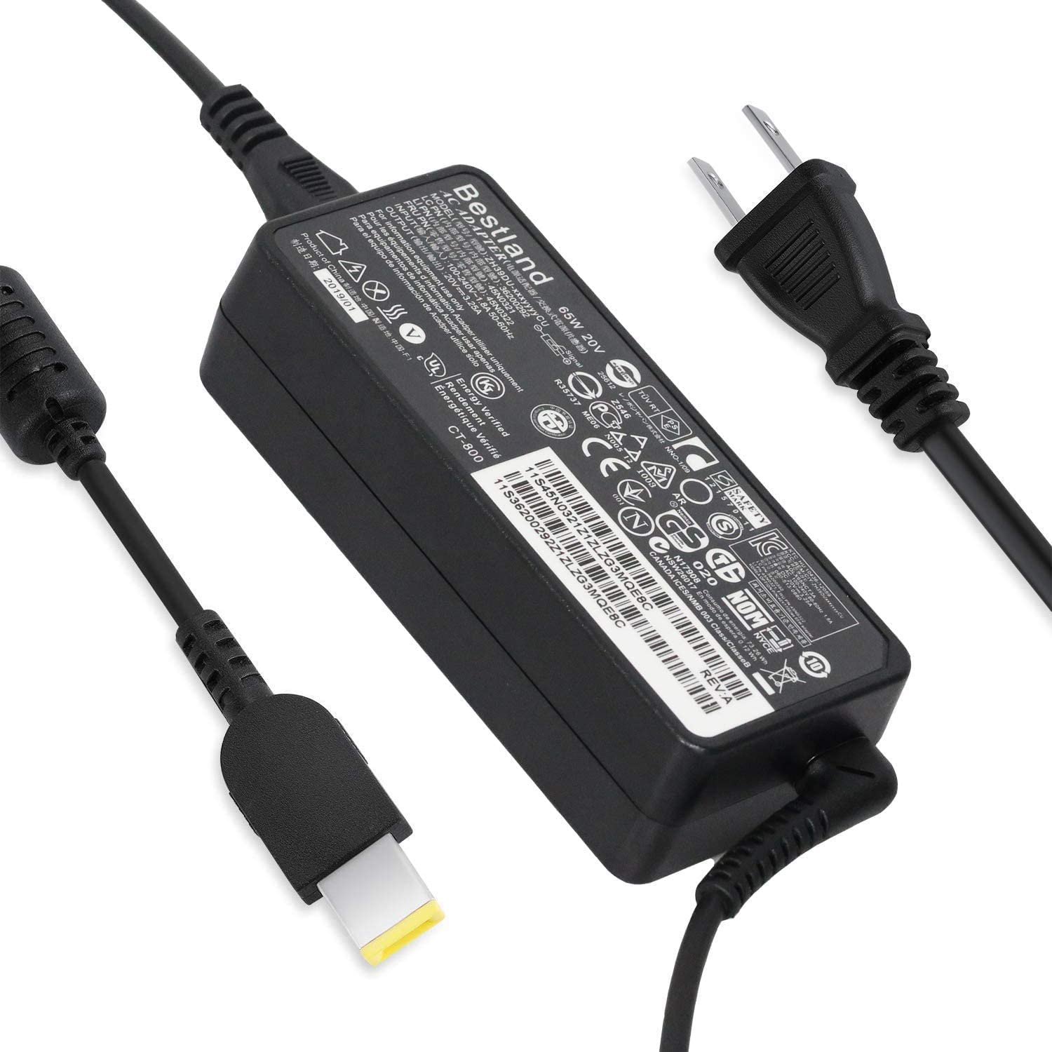 Lenovo Laptop Charger T450s 65W AC Slim Power Adapter