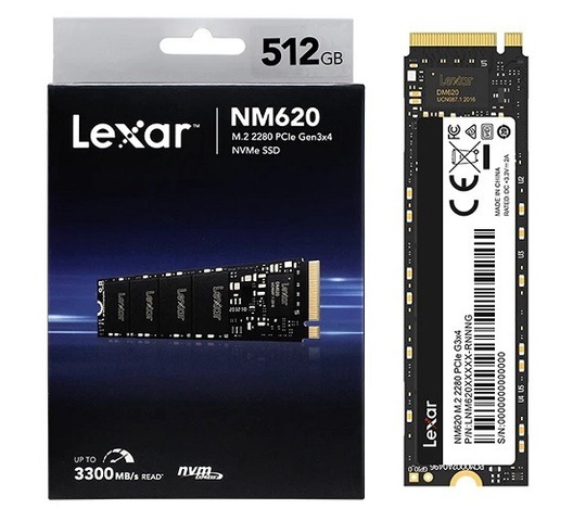 Lexar LNM620 512GB M.2 PCIe Gen 3x4 NVMe SSD-LNM620X512G-RNNNG2