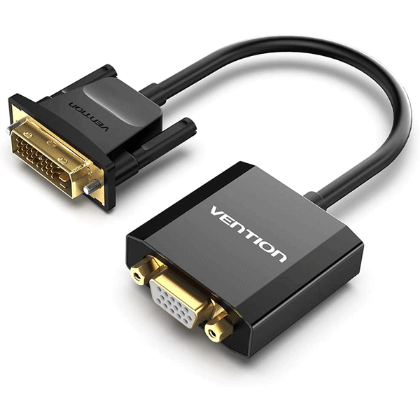 VENTION DVI-D (24+1) Male to VGA Female Adapter Supporting 60Hz and 3D for DVI systems to connect to VGA displays4