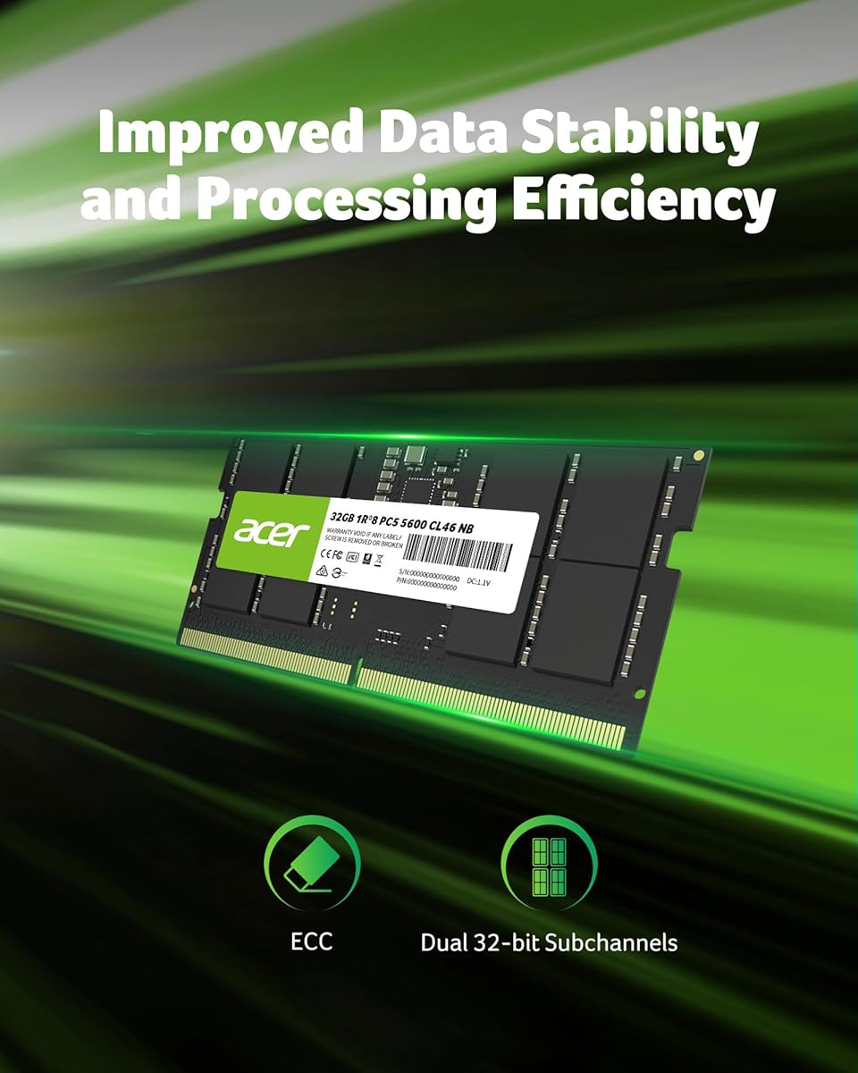 Acer 32GB SD200 Laptop RAM DDR5  5600-BL.9BWWA.4193