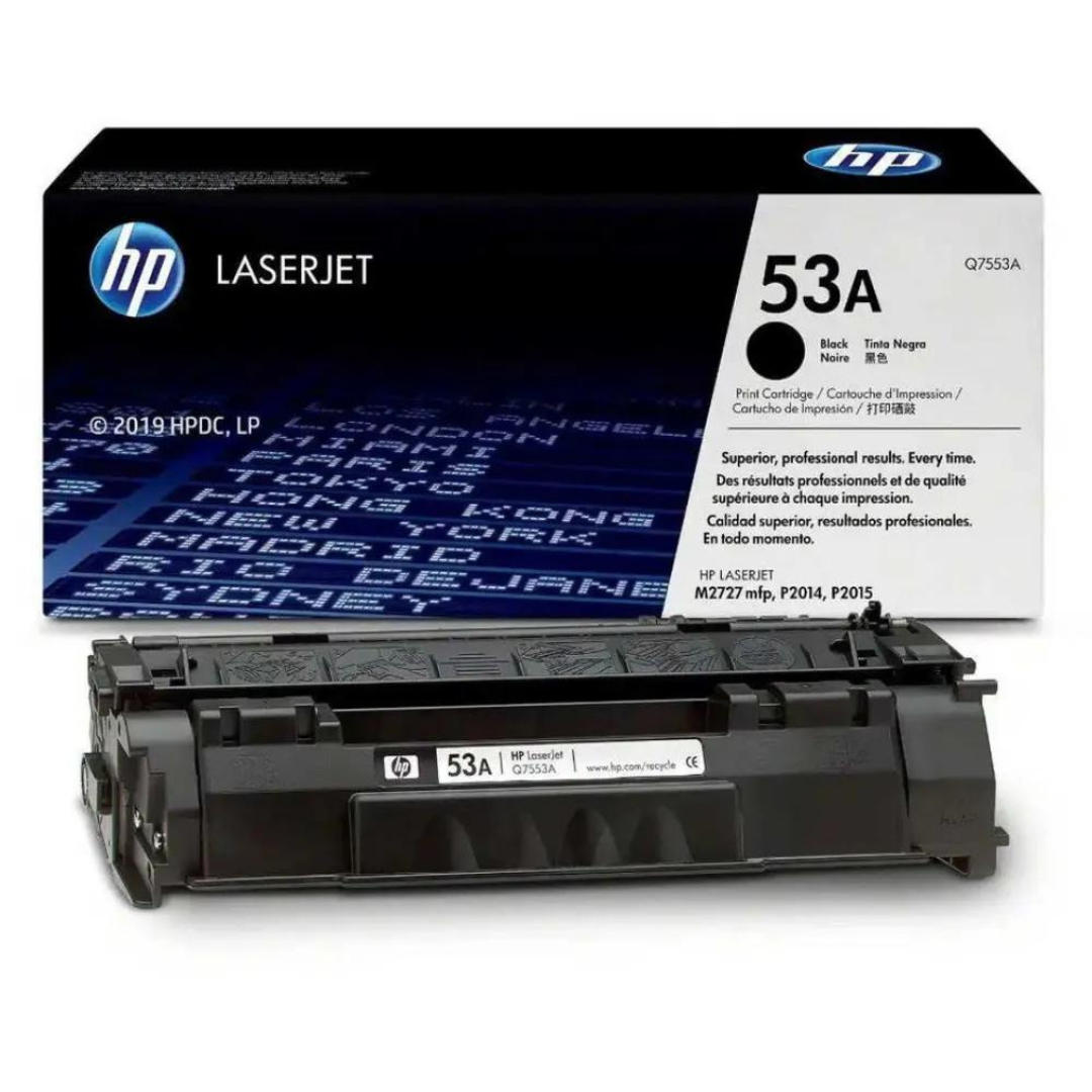 HP 53A Black Original LaserJet Toner Cartridge- Q7553A